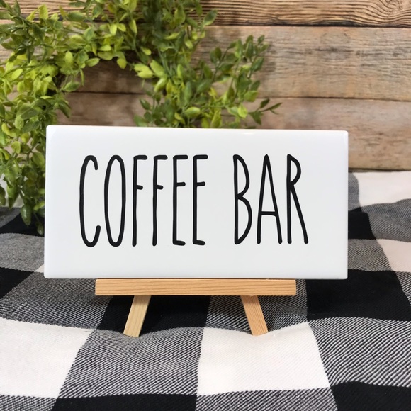 Coffee Bar Decorative Tile Sign, Farmhouse Decor - Picture 4 of 7